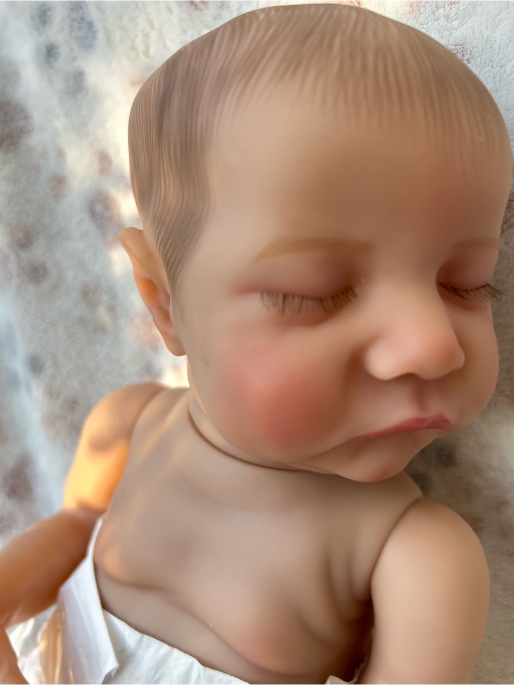 Reborn Realistic Baby Doll in Light Skin Tone Soft Vinyl